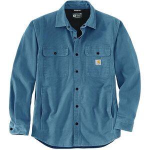 Carhartt Men’s Canvas Fleece Lined Shirt Jacket Blue Large NWT